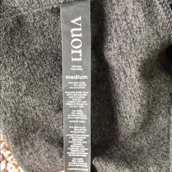 Vuori Clean Elevation leggings charcoal heather - Picture 4 of 6